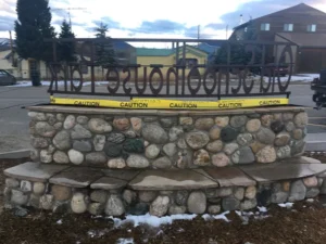 Old School Park Sign