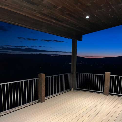 large deck railing
